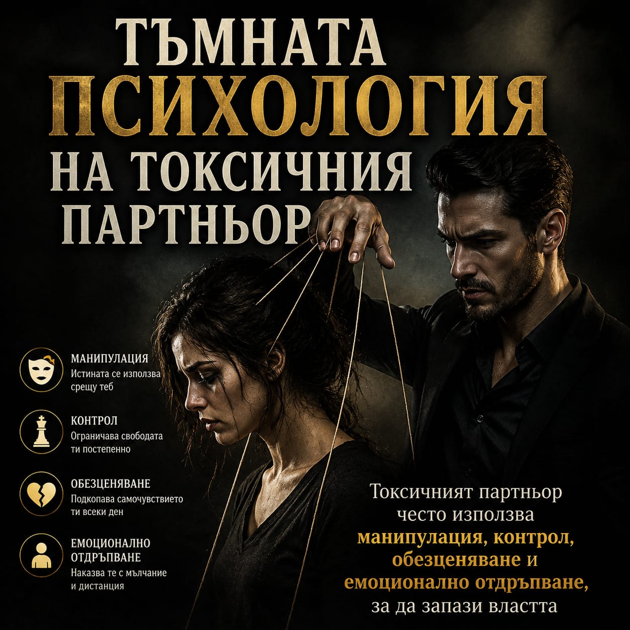 ТЪМНАТА ПСИХОЛОГИЯ НА ТОКСИЧНИЯ ПАРТНЬОР