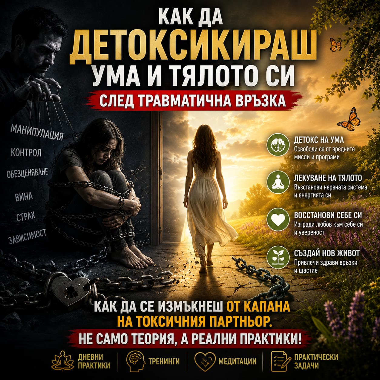 Как да детоксикираш ума и тялото си след травматична връзка